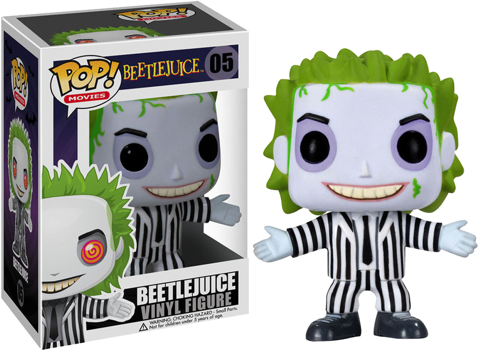 Beetlejuice Funko Pop Vinyl Figure PNG