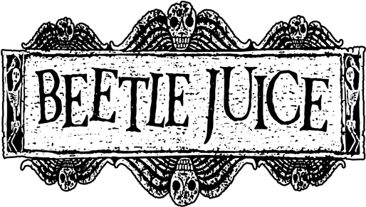 Beetlejuice Logo Vintage Style PNG