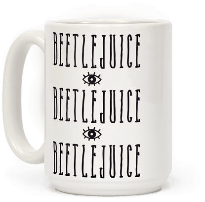 Beetlejuice Name Repeat Mug PNG