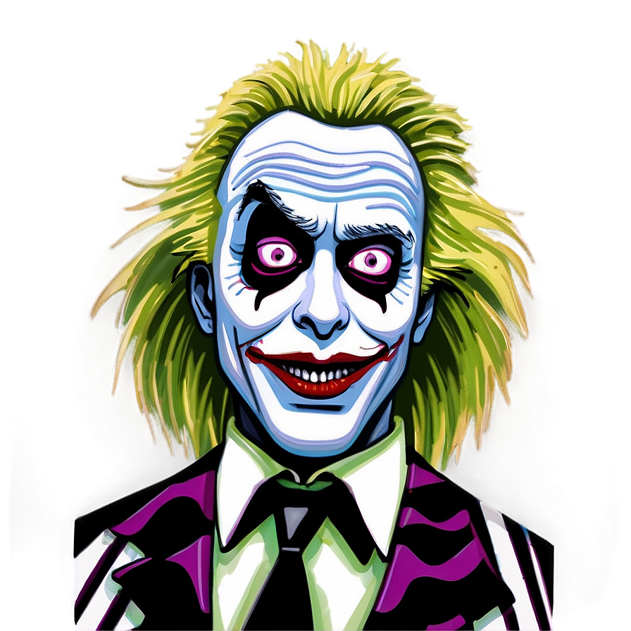 Download Beetlejuice Portrait Art Png 24 | Wallpapers.com