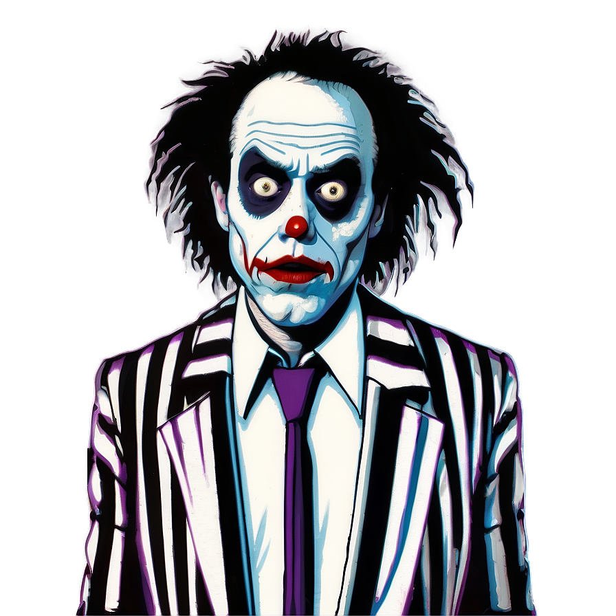 Beetlejuice Tim Burton Style Png Prr30 PNG