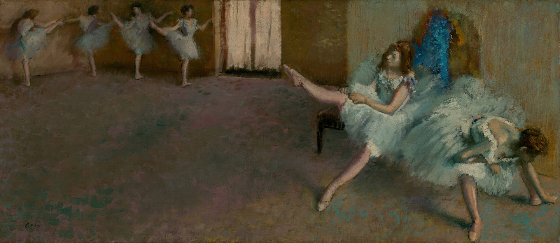 Before The Ballet Impressionist Art Wallpaper