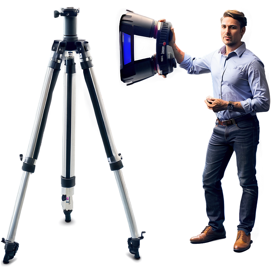 Beginner Photographer Tripod Png Luk37 PNG