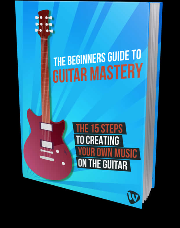 Beginners Guide Guitar Mastery Book Cover PNG