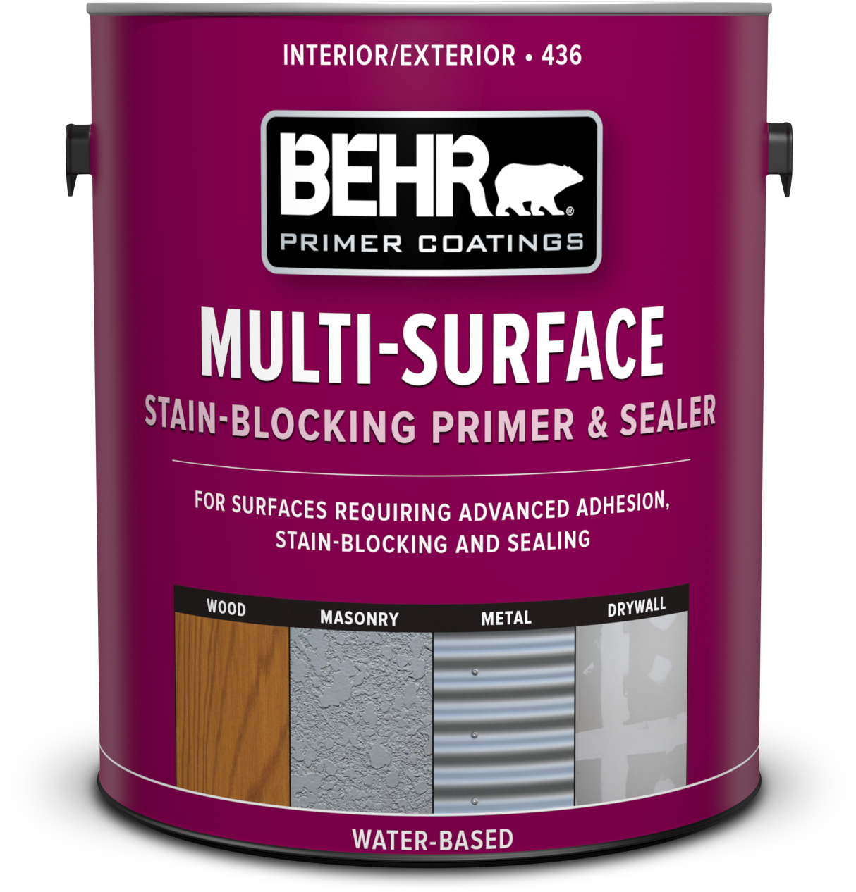 Behr Multi Surface Stain Blocking Primer Sealer Can PNG
