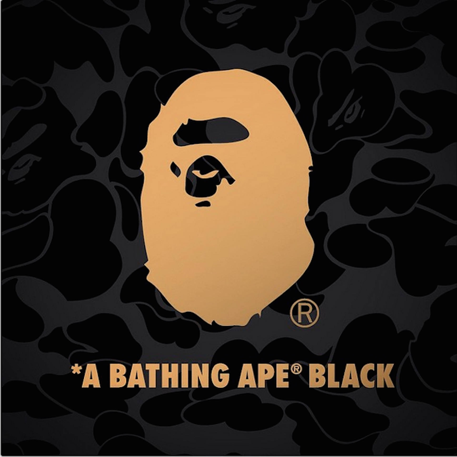 Beige A Bathing Ape BAPE Logo Wallpaper