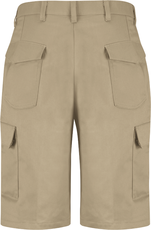 Beige Bermuda Shorts Front View PNG