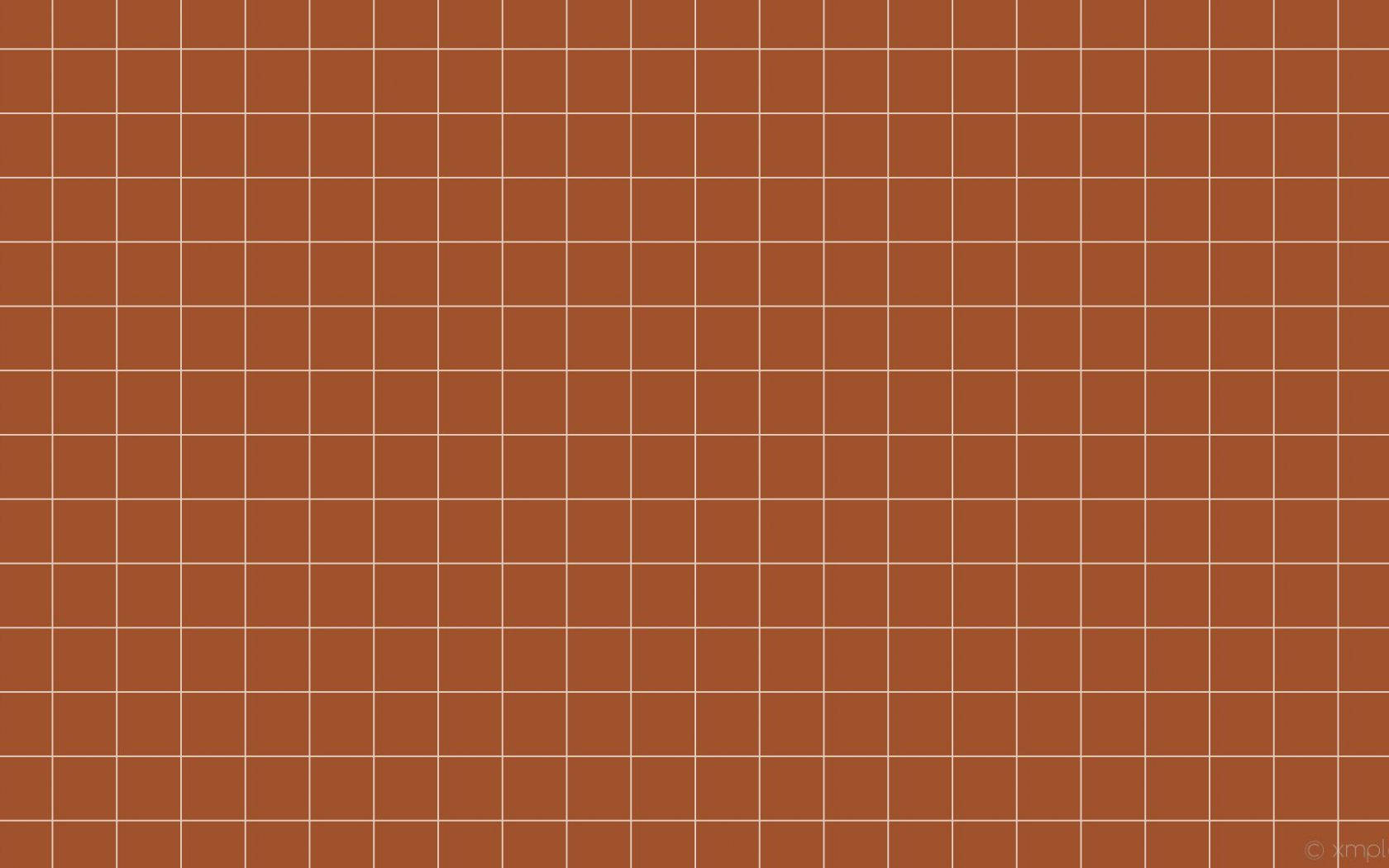 Beige Brown Aesthetic Grid Wallpaper