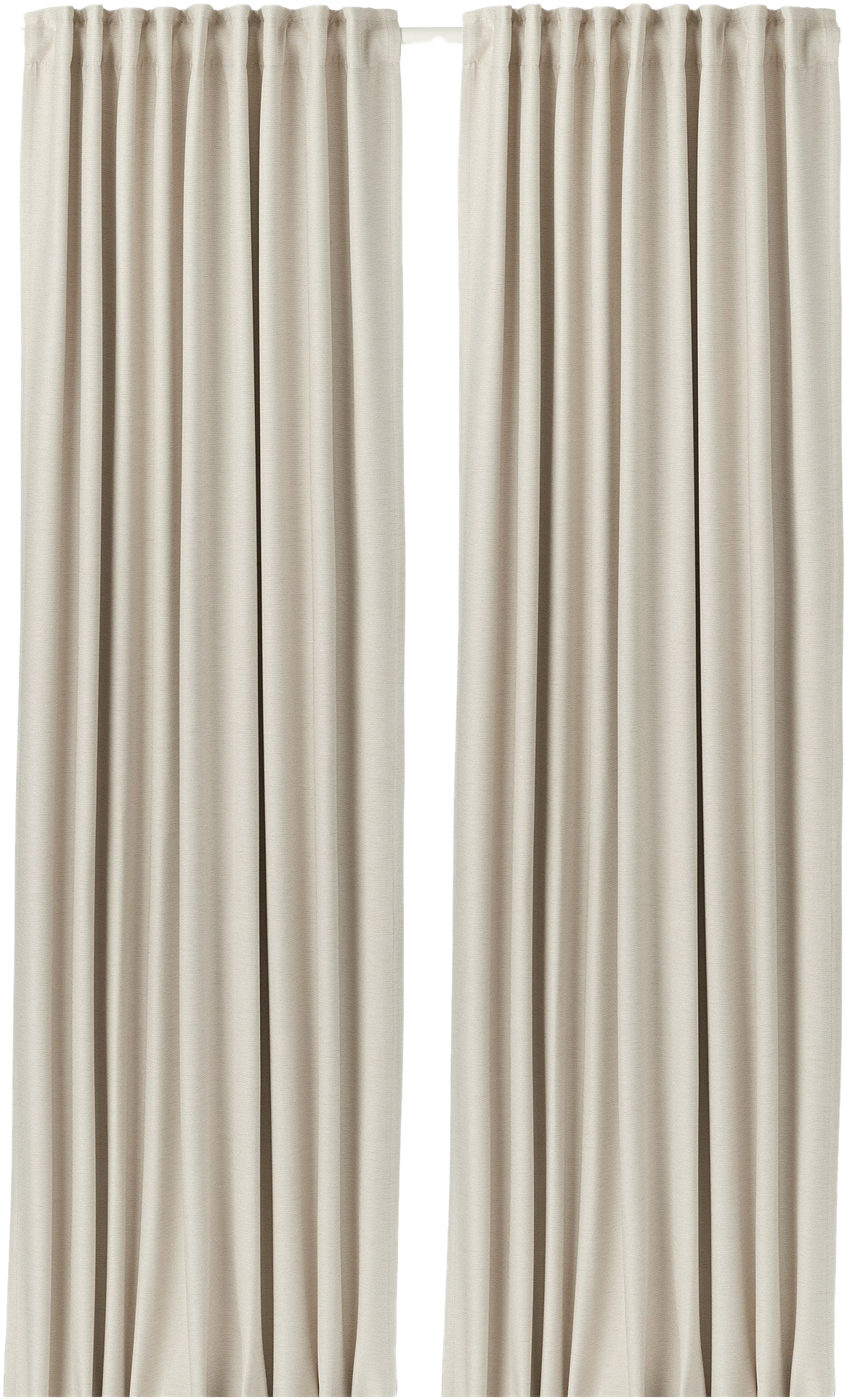 Beige Curtains Window Treatment PNG