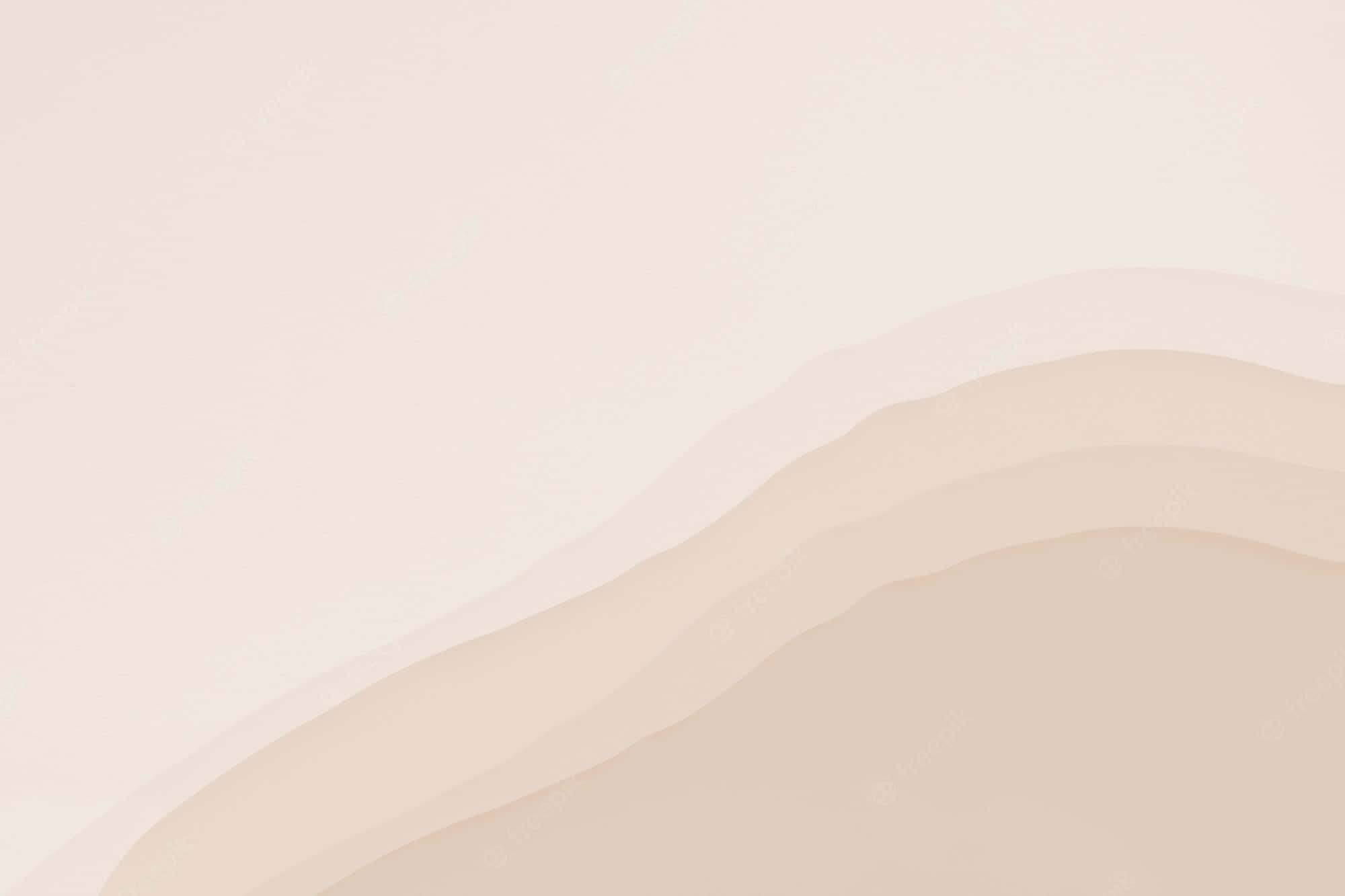 A Beige Background With A Wave Wallpaper