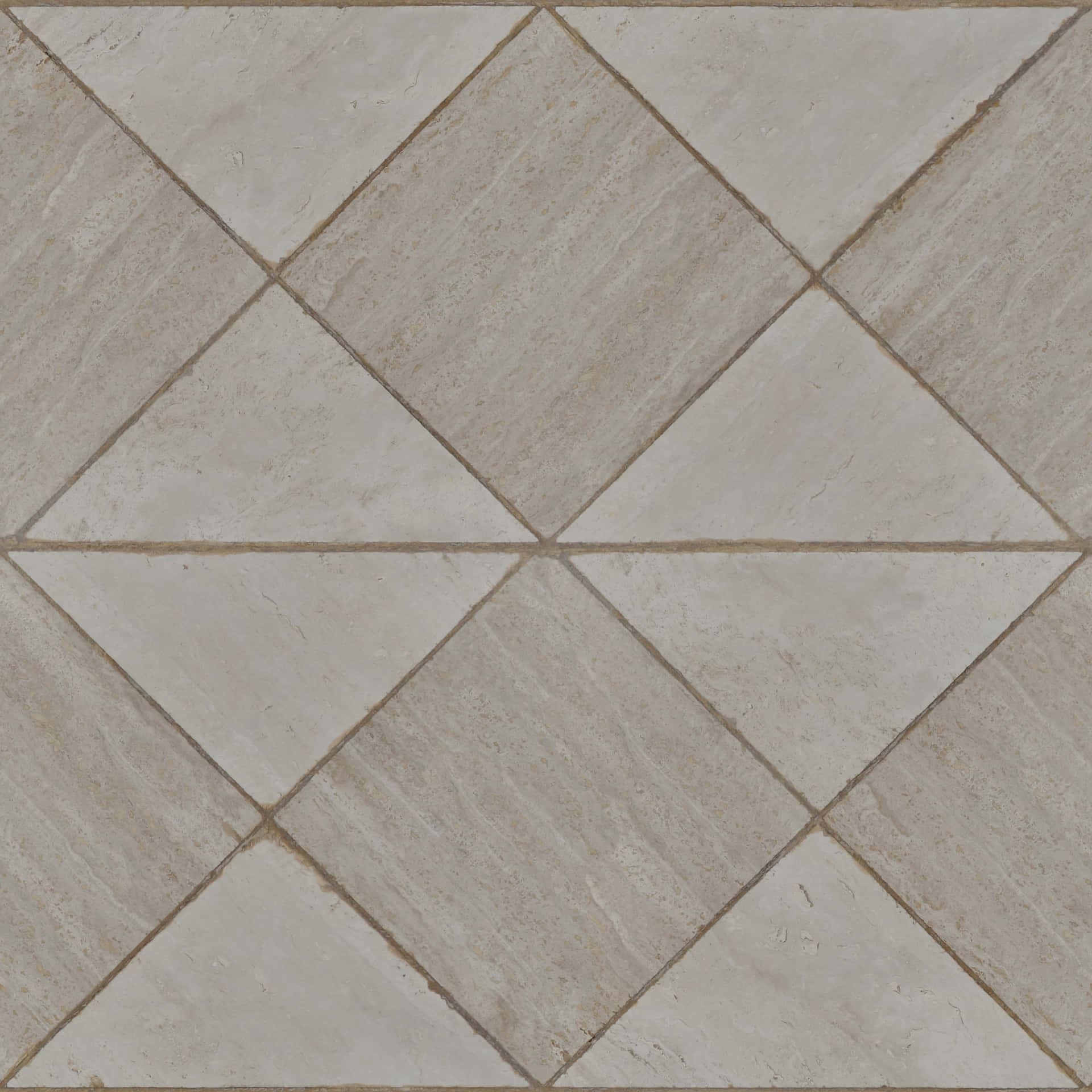 Beige Diagonal Tile Texture Wallpaper
