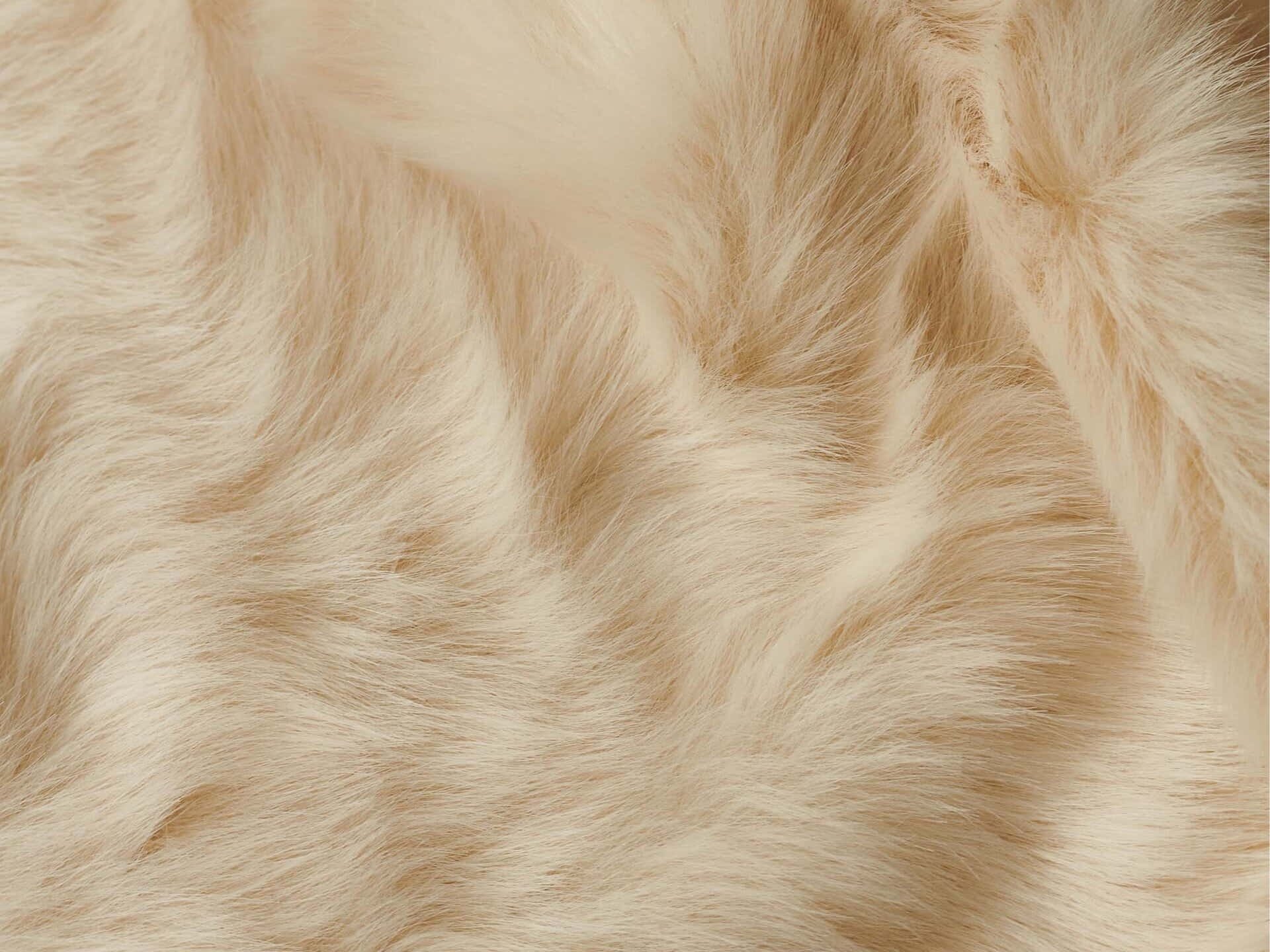 Beige Faux Fur Texture Wallpaper