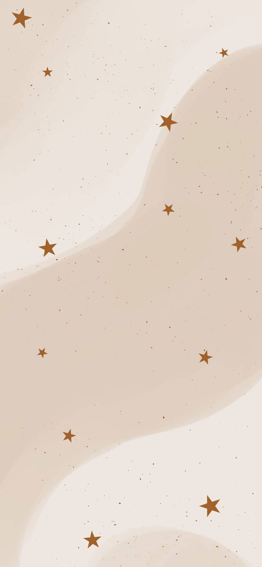 Beige Small Stars Iphone Wallpaper