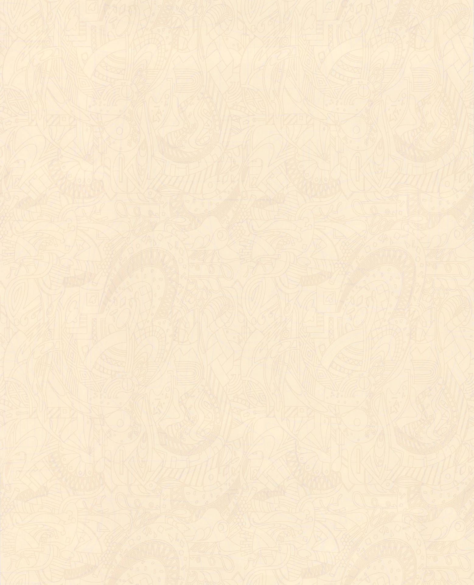 A Beige Wallpaper With A Pattern Of Paisley Wallpaper