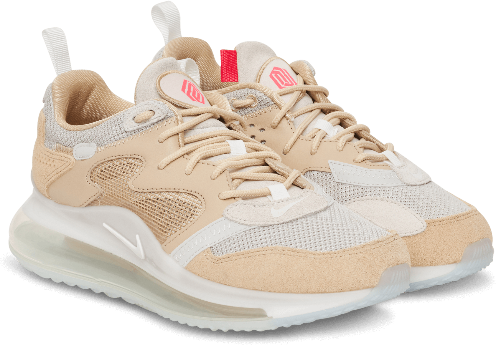 Beige Mesh Sneakers PNG