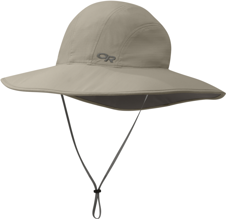 Beige Outdoor Sun Hat PNG