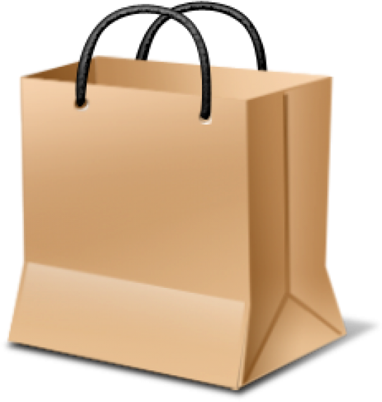 Beige Paper Shopping Bag PNG