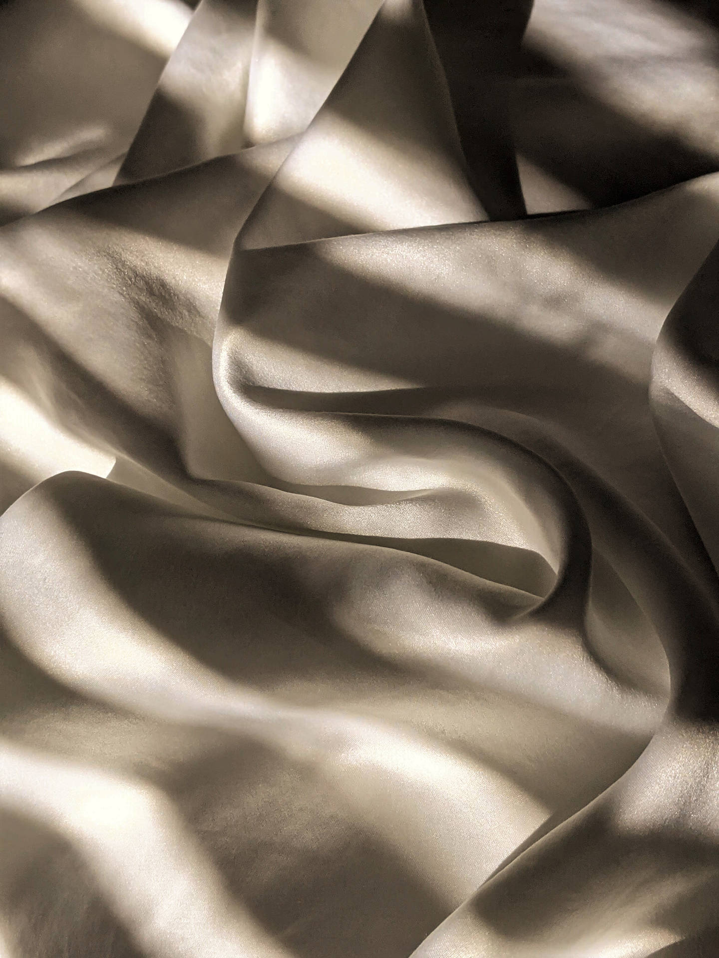 Beige Silk Fabric Background