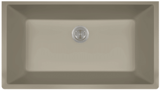 Beige Undermount Kitchen Sink PNG