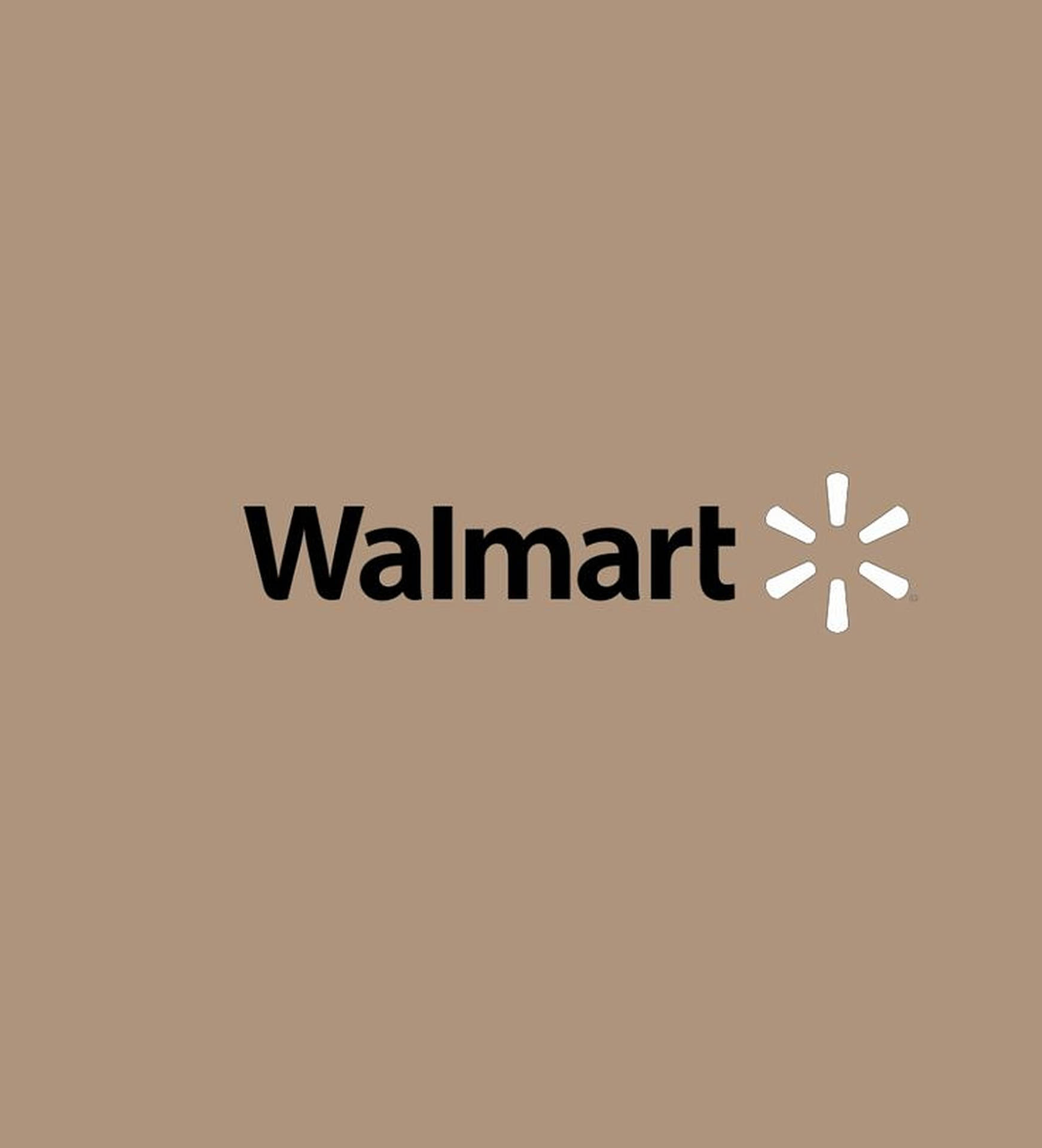 Beige Walmart Logo Wallpaper