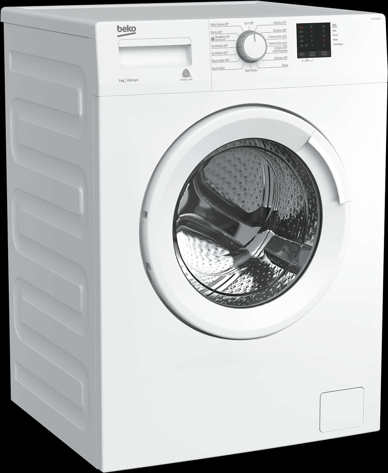 Beko_ Front_ Load_ Washing_ Machine PNG