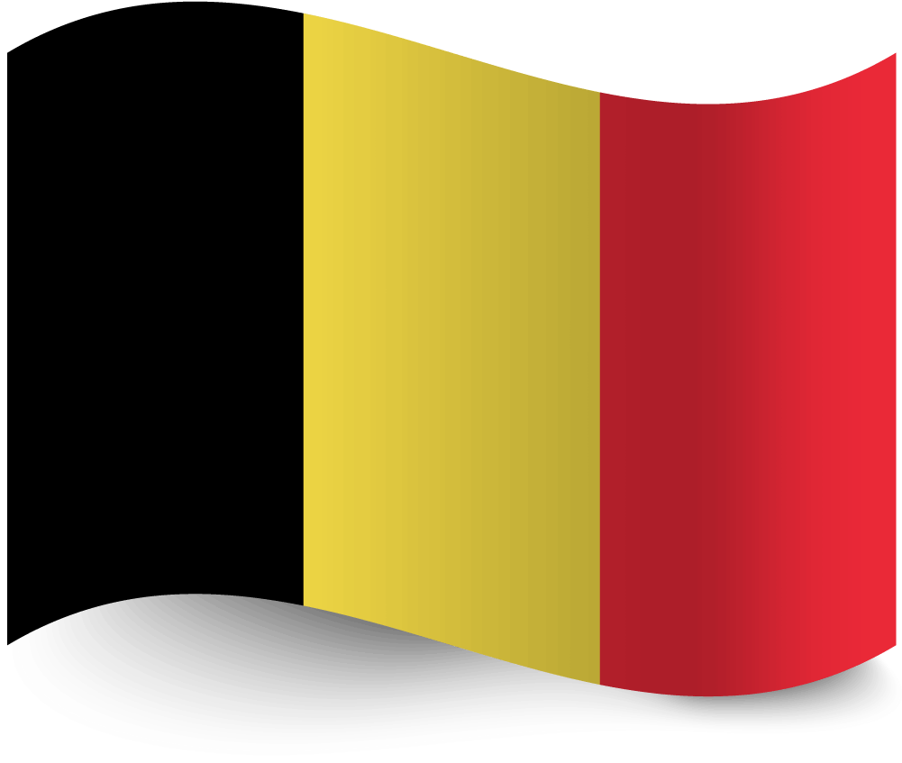 Belgian Flag Waving PNG