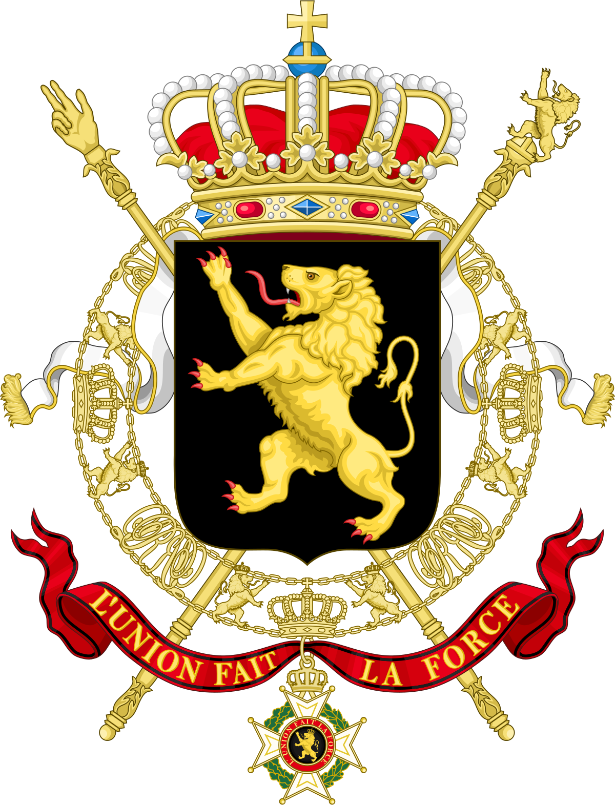 Belgian_ Royal_ Coat_of_ Arms PNG