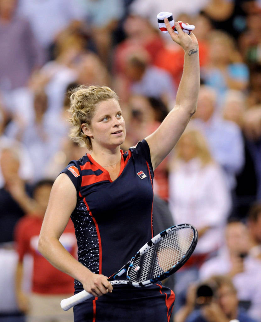 Atletabelga De Tenis Kim Clijsters. Fondo de pantalla