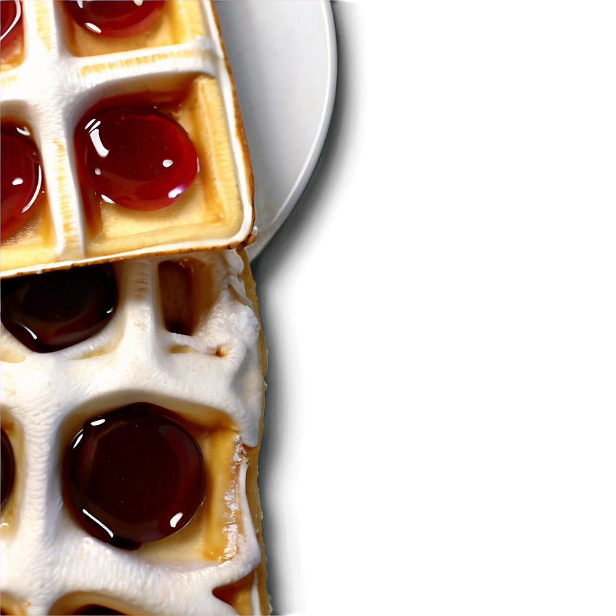 Belgian Waffles With Syrup Png Hjr5 PNG