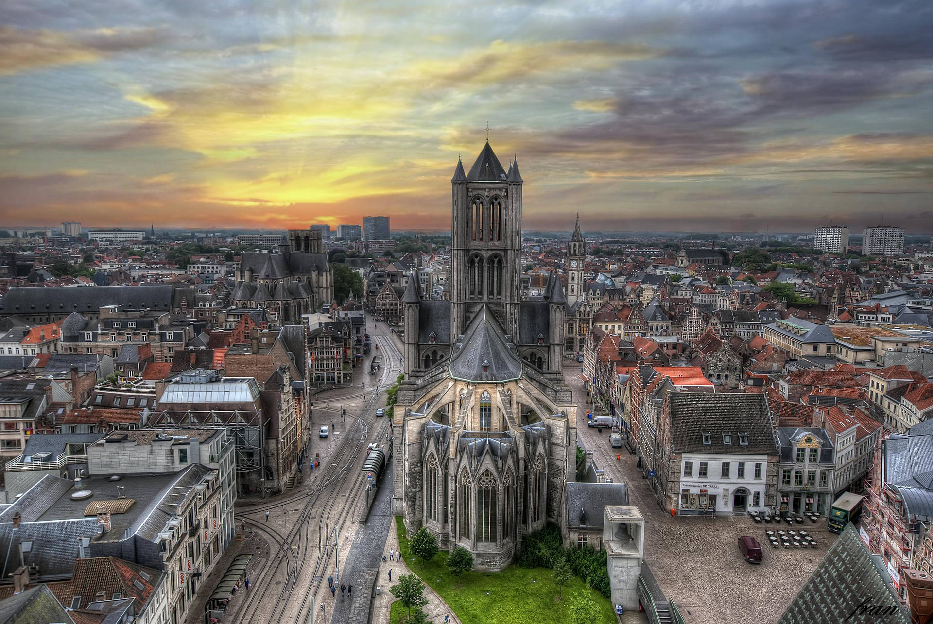 Bélgica Igreja De São Nicolau Papel de Parede