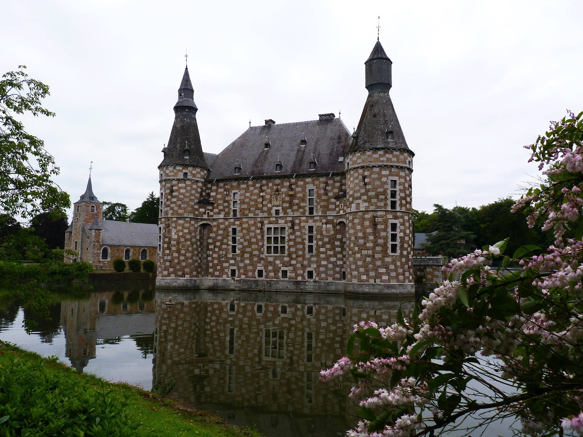 Belgien Jehay-bodegnée Castle Wallpaper