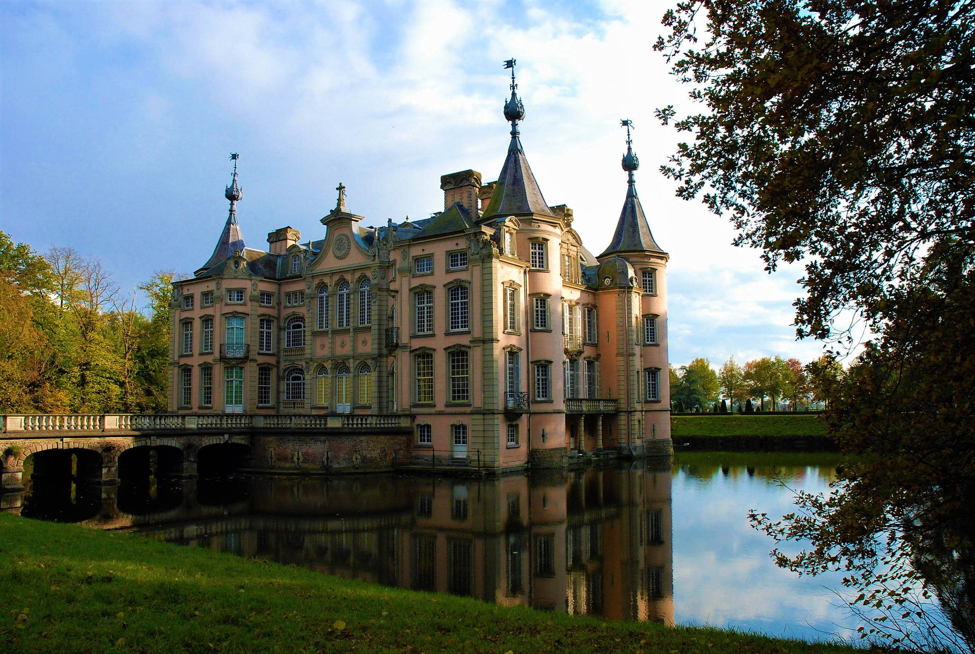 Belgien Poeke Castle Wallpaper