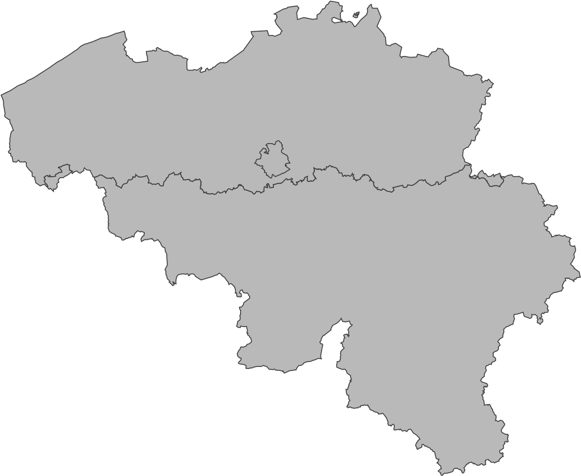 Belgium Outline Map PNG