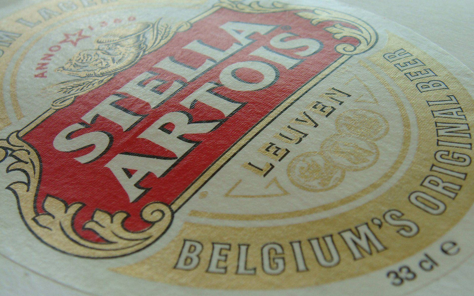 Belgiensursprungliga Öl Stella Artois. Wallpaper