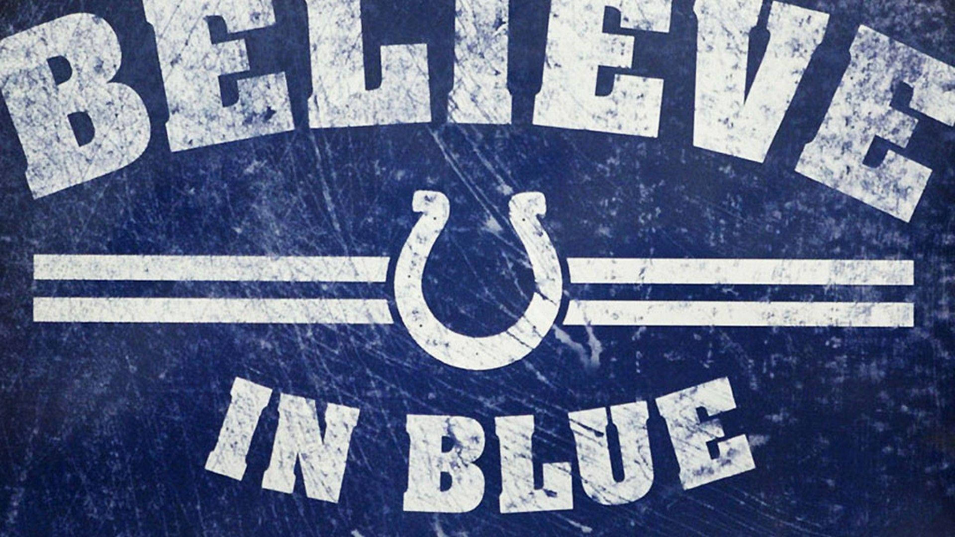 Glaubean Die Blauen Indianapolis Colts Wallpaper