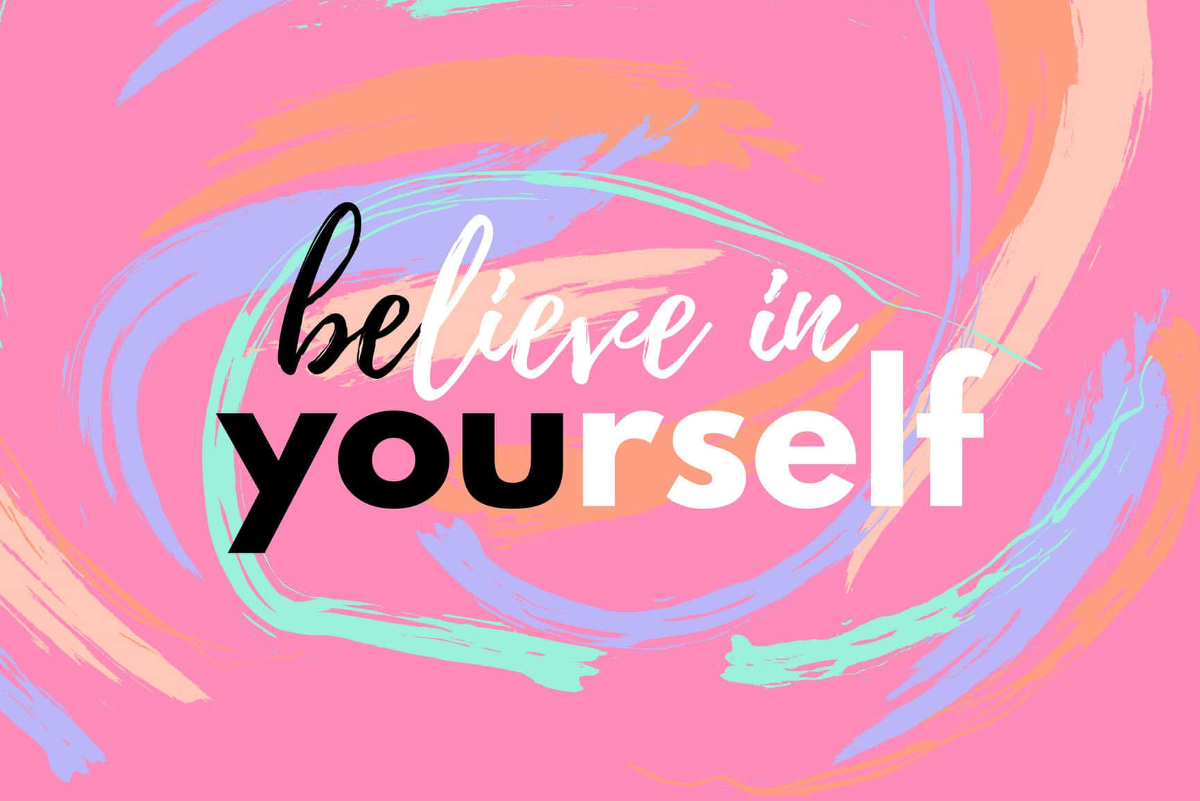 Believe In Yourself Inspirational Quote Wallpaper