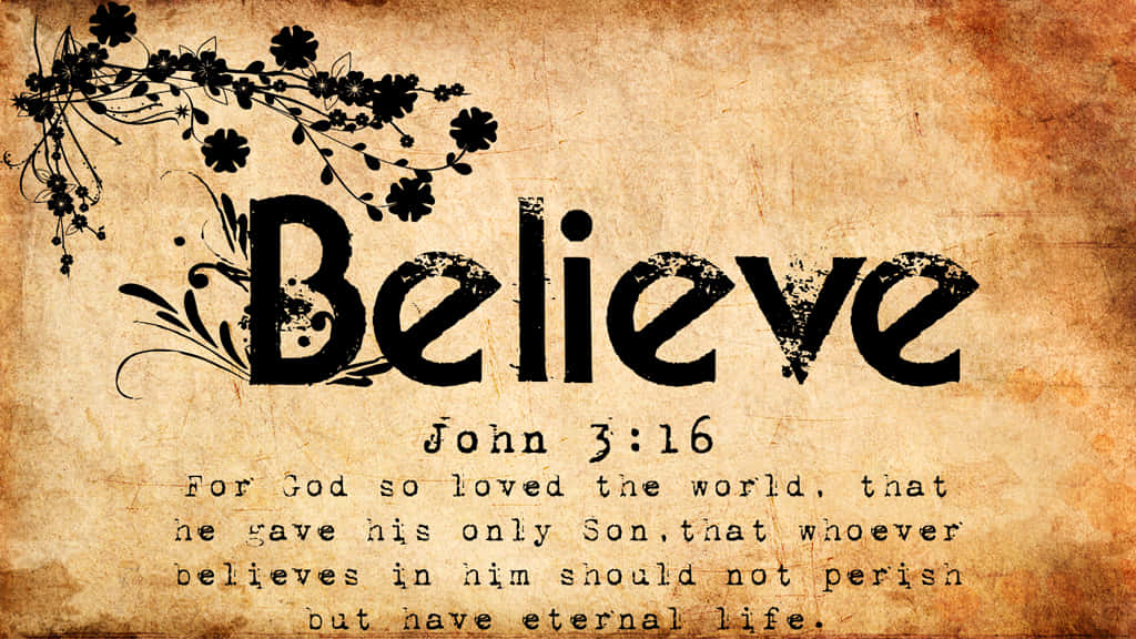 Believe John316 Inspirational Quote Wallpaper