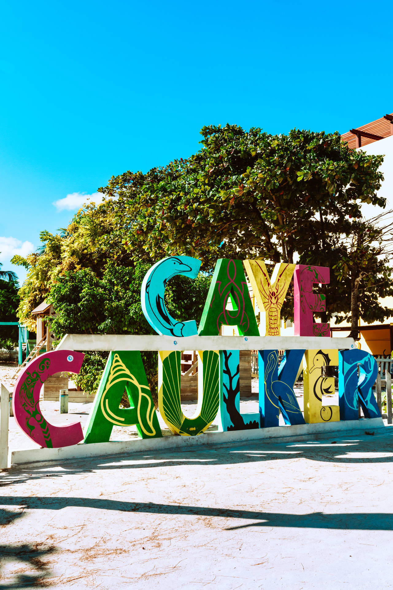 Belize Caye Caulker Sign Wallpaper