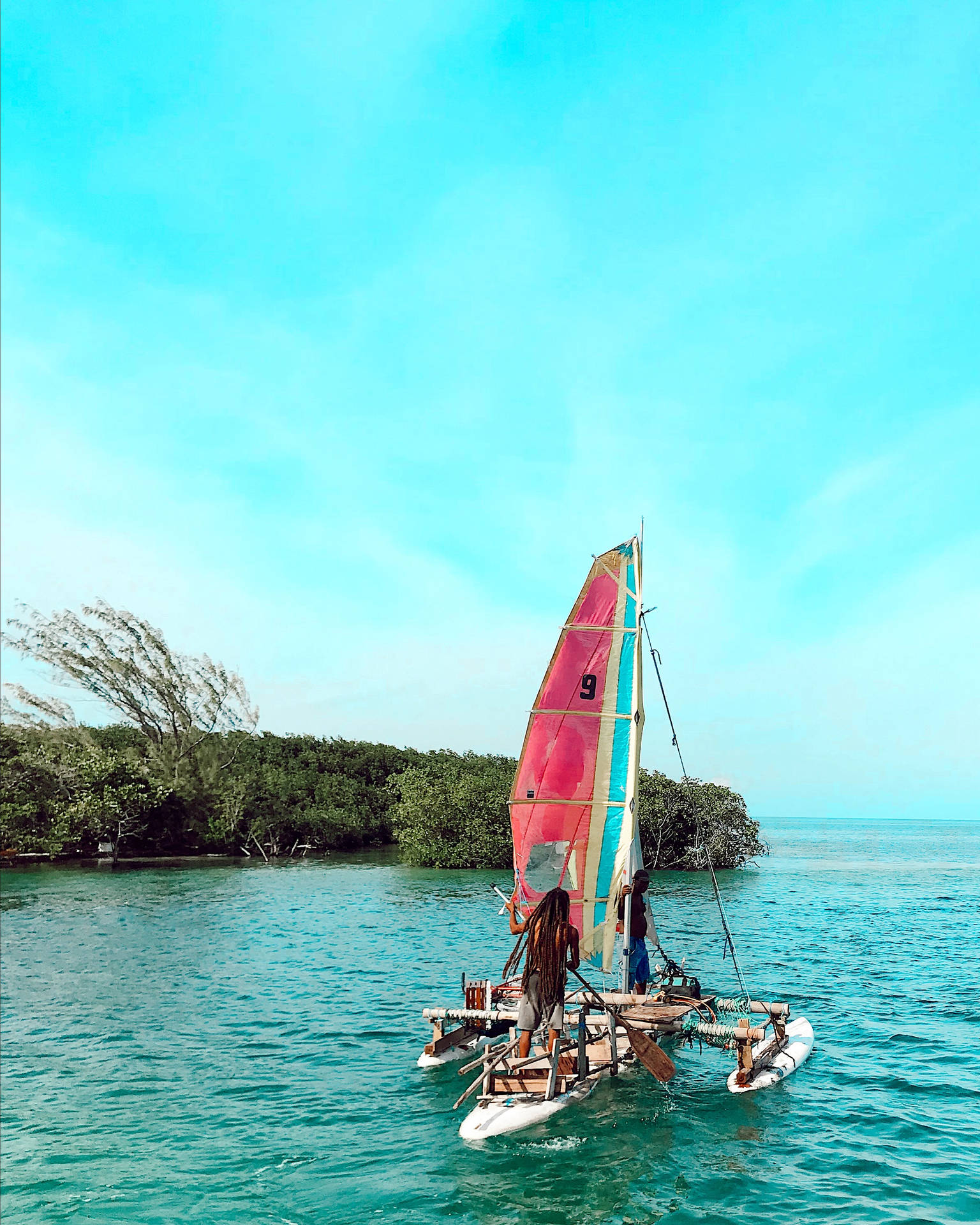 Belize Island Sailboat