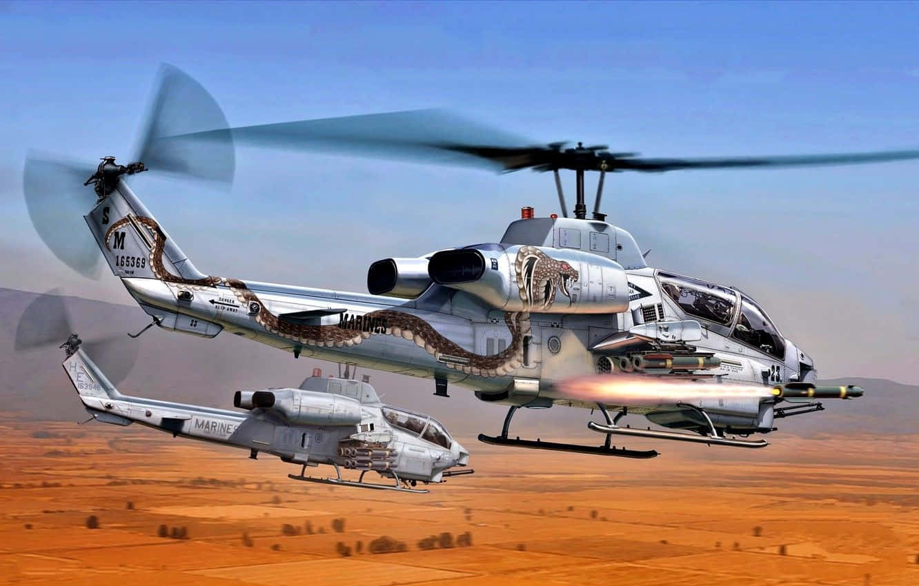 Bellah-1 Supercobra Helicóptero Genial Fondo de pantalla