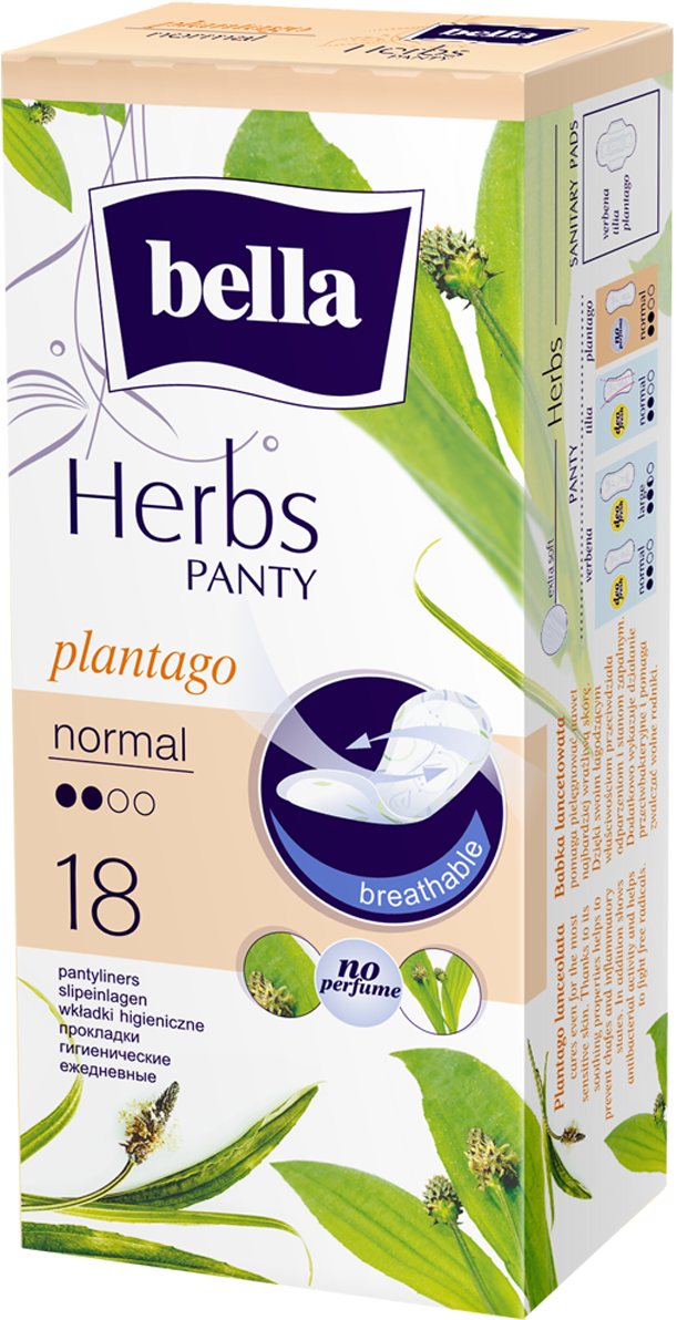 Bella Herbs Panty Liners Packaging PNG