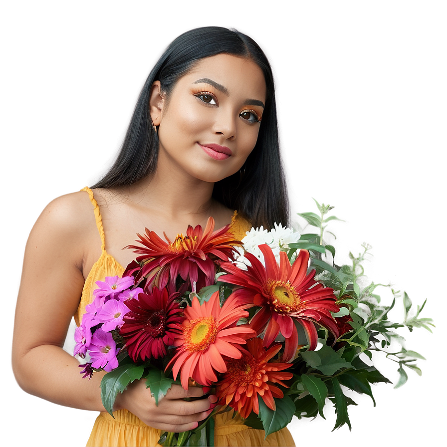 Bella With Flowers Png 58 PNG