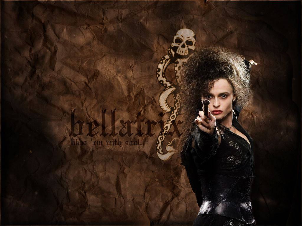 Bellatrix Lestrange Skull Poster