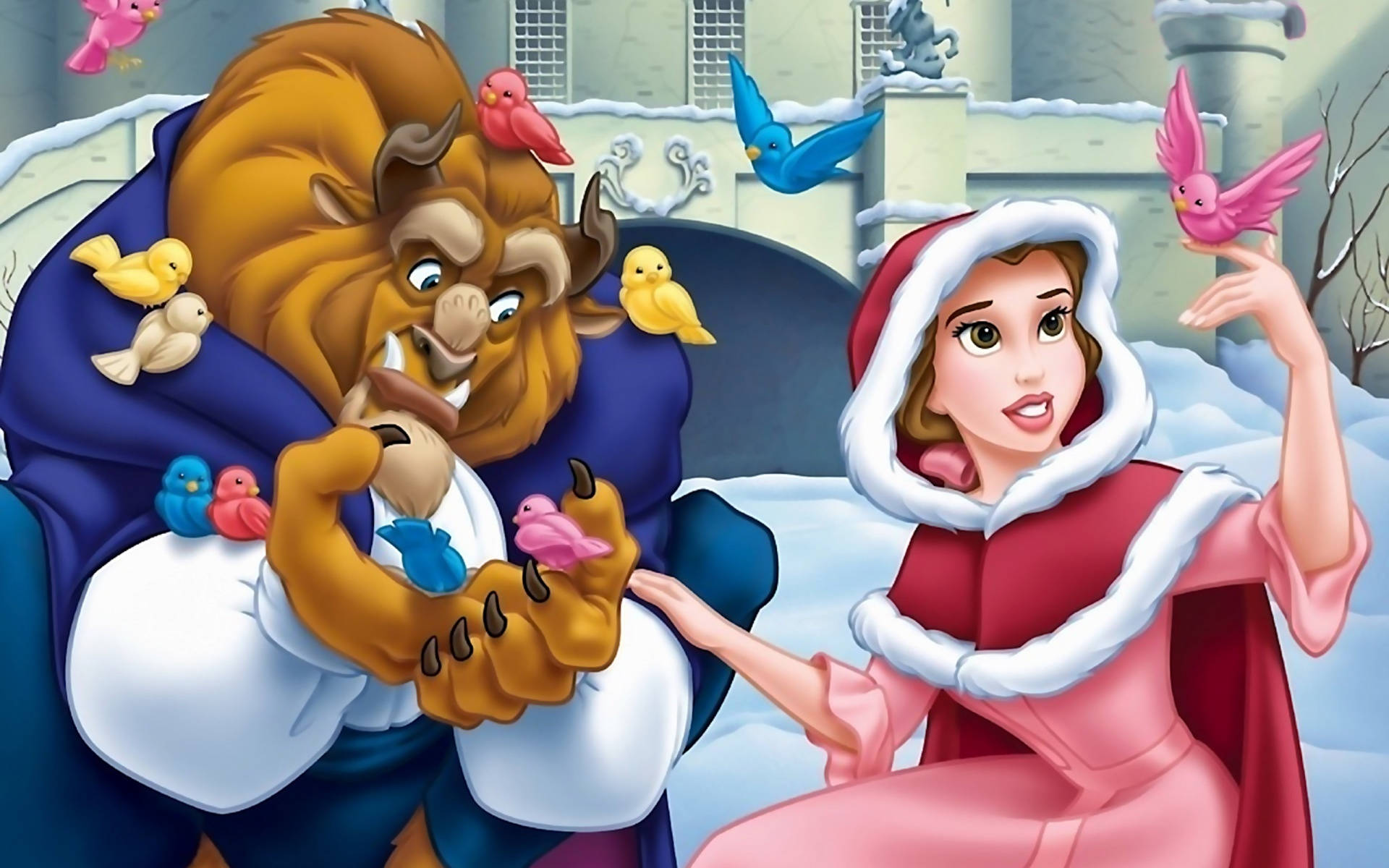 Belle And Beast In Winter