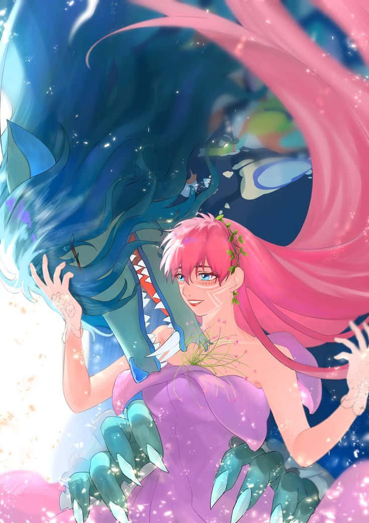 Belle Blue Dragon Beast Anime Wallpaper
