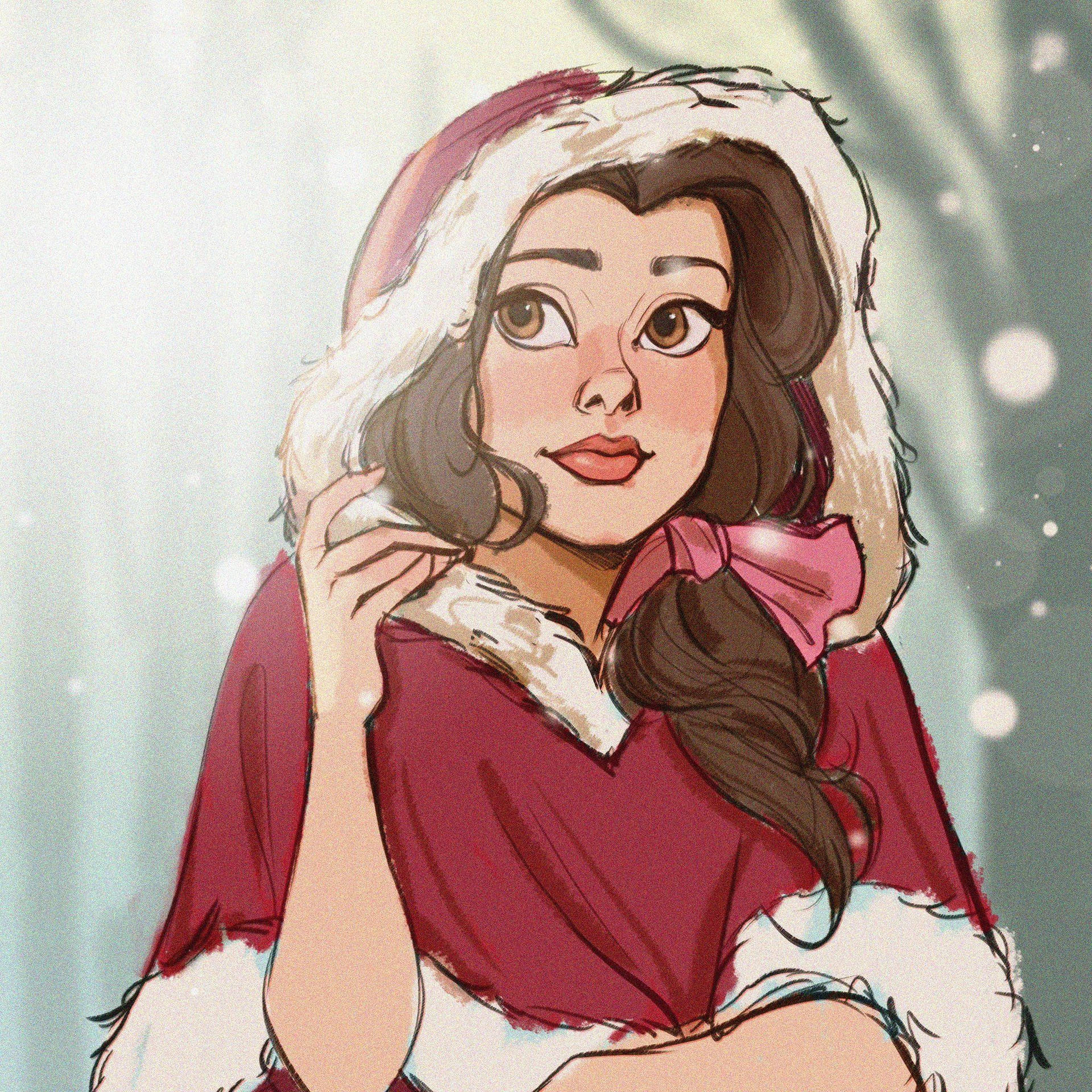 Belle In Winter Outfit