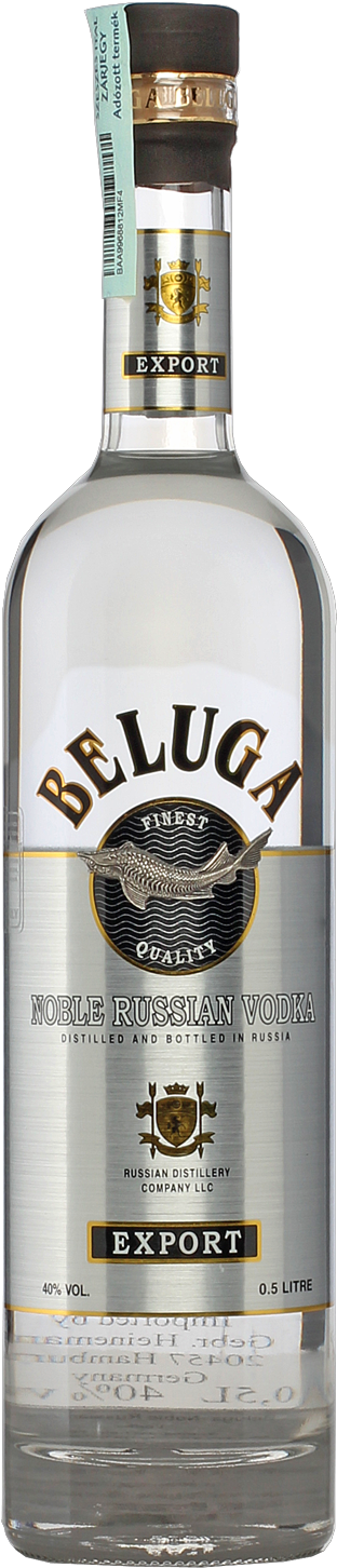 Beluga Noble Russian Vodka Bottle PNG