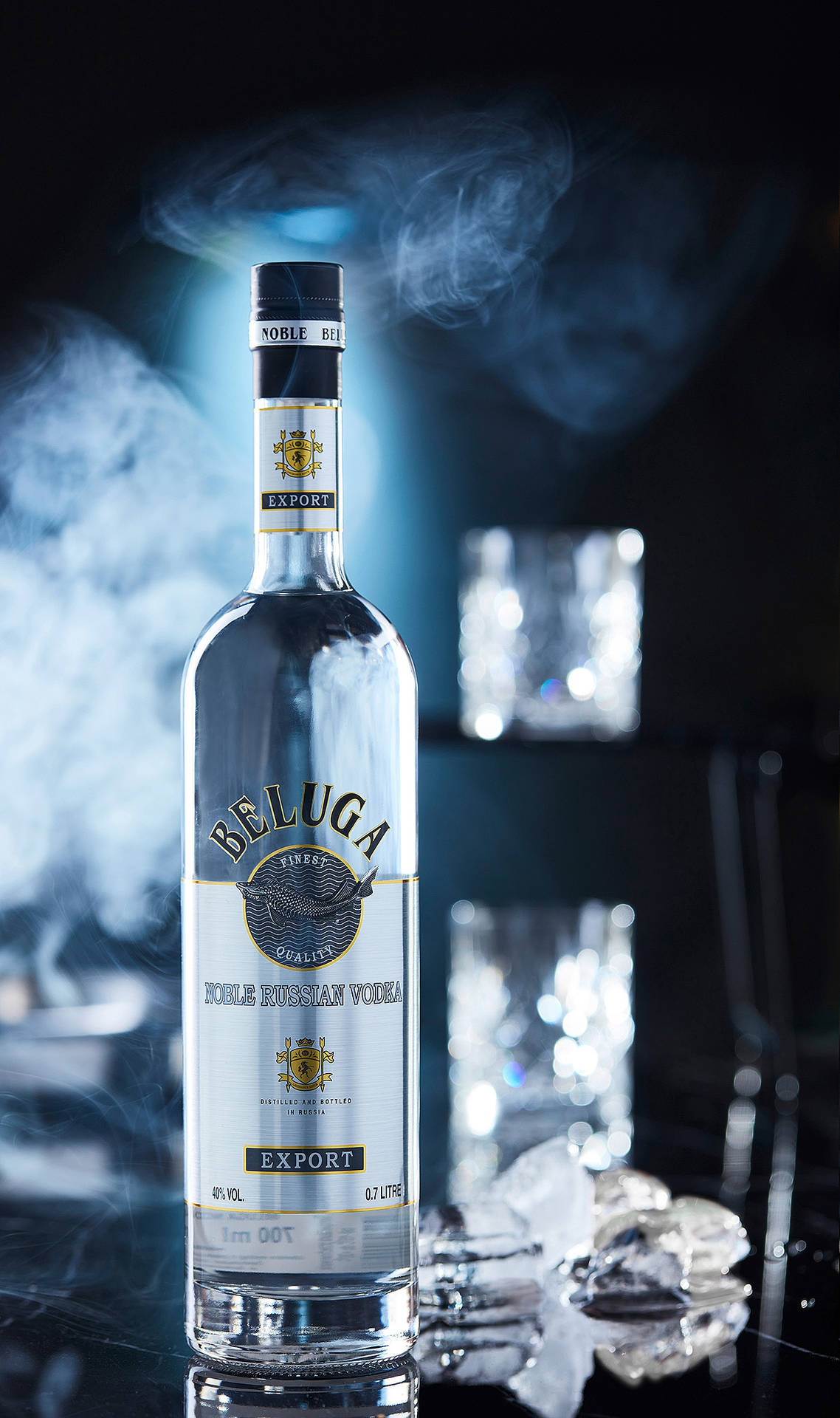 Beluga Noble Russian Vodka - Experience the Smoothness and Purity Wallpaper
