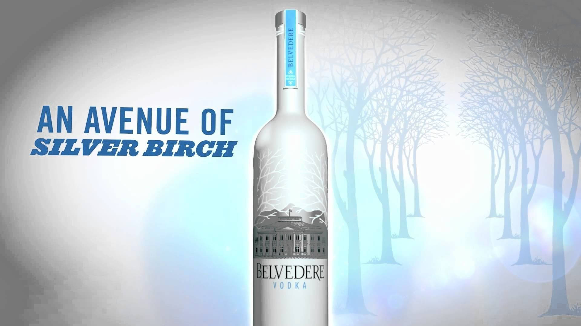 Belvedere Vodka An Avenue Of Silver Birch Wallpaper
