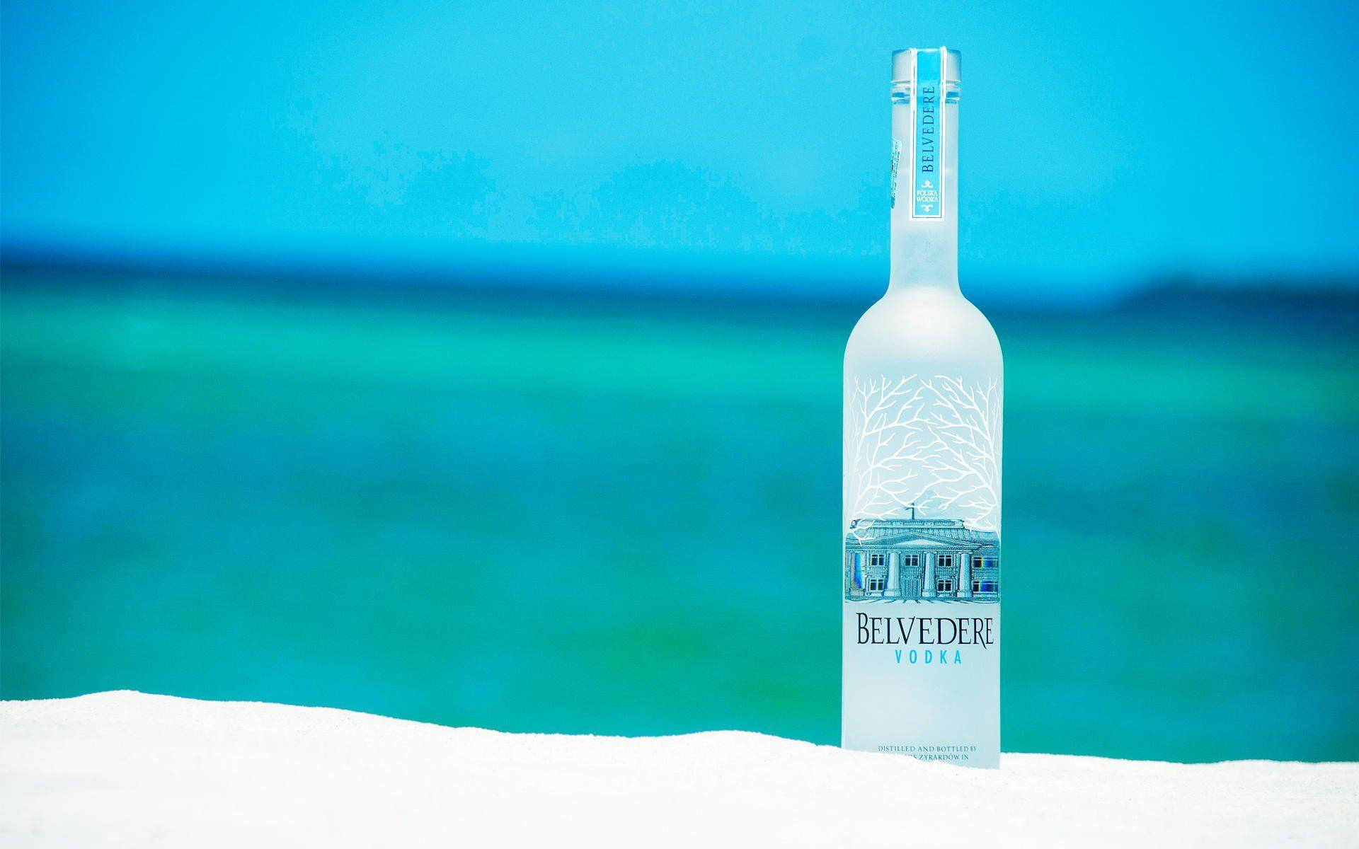 Belvedere Vodka On The Beach Wallpaper